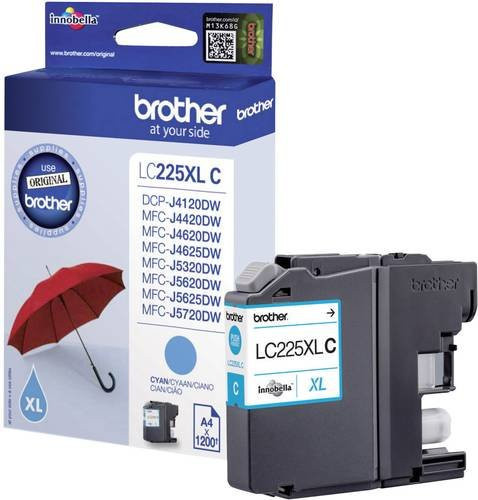 Original Brother Tintenpatrone LC-225XLC Cyan - Bild 1