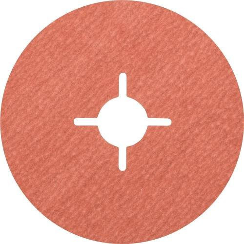 PFERD A-COOL Korund Fiberscheibe für kühlen Schliff auf Edelstahl, Durchmesser: 115 mm, Körnung: 120, Farbe: Rot, 25 Stück - Bild 1