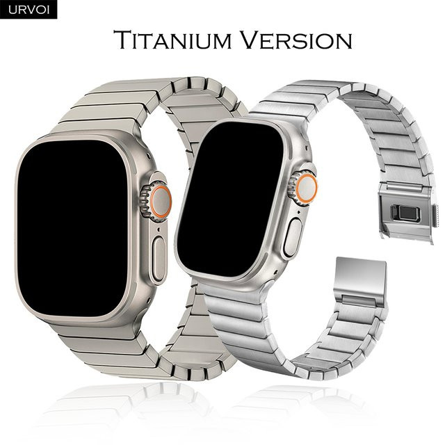 URVOI Uhrenarmband Titan, magnetisch, Silber - Bild 1