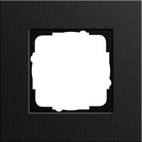 Gira Abdeckrahmen 1-fach Aluminium Schwarz - Bild 1