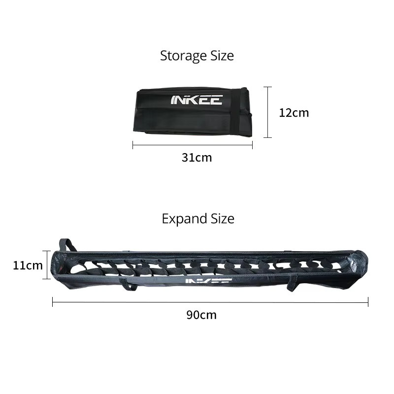 INKEE Luftschlauch LED-Stick-Lichtzubehör mit Gitter für Fotografie- und Videobeleuchtung, Modelle GCA30C GC12 GCA20U, Schwarz - Bild 4