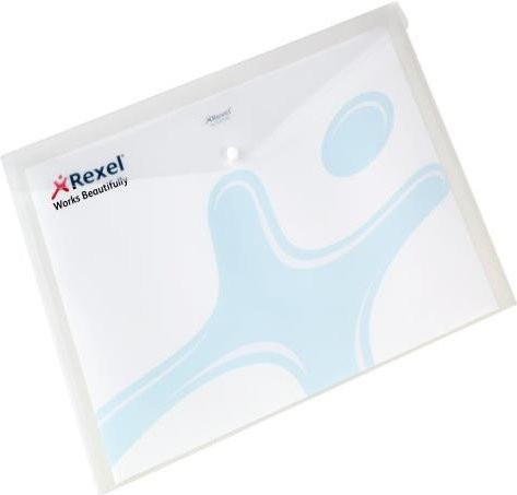 Rexel Activefolder A3 Klemmmappe aus Polypropylen in Weiß und Transparent, 2er Pack - Bild 1