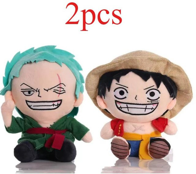 One Piece Luffy Zoro, Plüschtier, 20cm, ab 14 Jahren - Bild 1