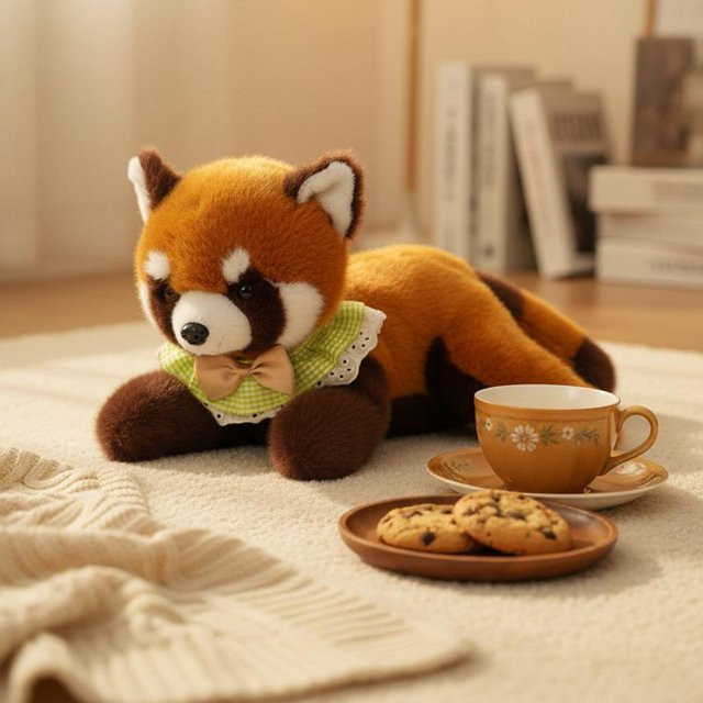 Yiran toy Rotes Panda Plüschtier, 36cm - Bild 1