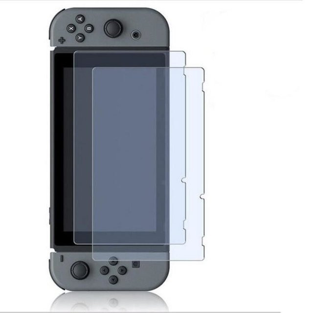 EF CONNECTION Displayschutz aus gehärtetem Glas für Nintendo Switch, 2 Stück, Transparent, Full HD Ultra-Oberflächenschutzfolie - Bild 1