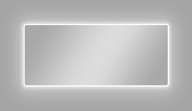TALOS LED-Badspiegel in Silver mit Aluminiumrahmen, B: 160 cm, H: 70 cm - Bild 1