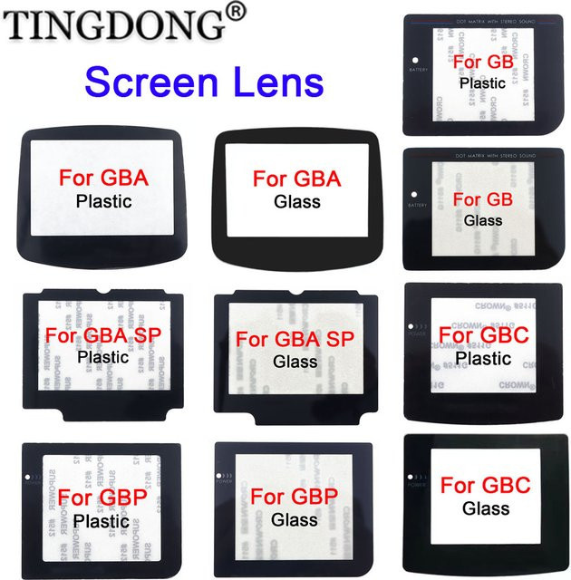 TingDong Kunststoff-Glas-Bildschirmlinse für GB GBA SP GBC GBP GBA als Objektivabdeckungsschutz in Transparent - Bild 1