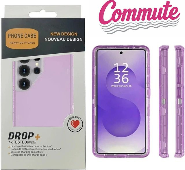 OTT-BOX Stoßfeste Triple-Layer Schutzhülle für Samsung Galaxy S26 Ultra S25 S24 S23 S22 S21 Plus in Transparent und Blau - Bild 1