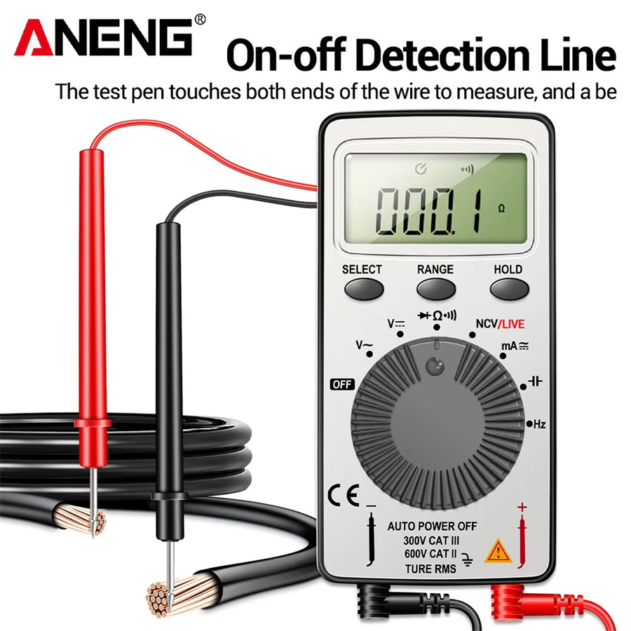 ANENG AN101 Mini Digitalmultimeter Professioneller AC/DC Spannungsprüfer und Kfz-Stromprüfer - Bild 2