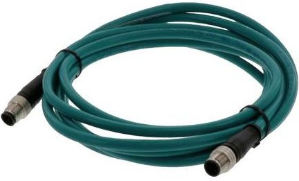 Molex 1201080027 Sensor-Aktor-Adapter Stecker mit 4 Polen in Türkis und Grün, Länge: 3,00 m - Bild 1