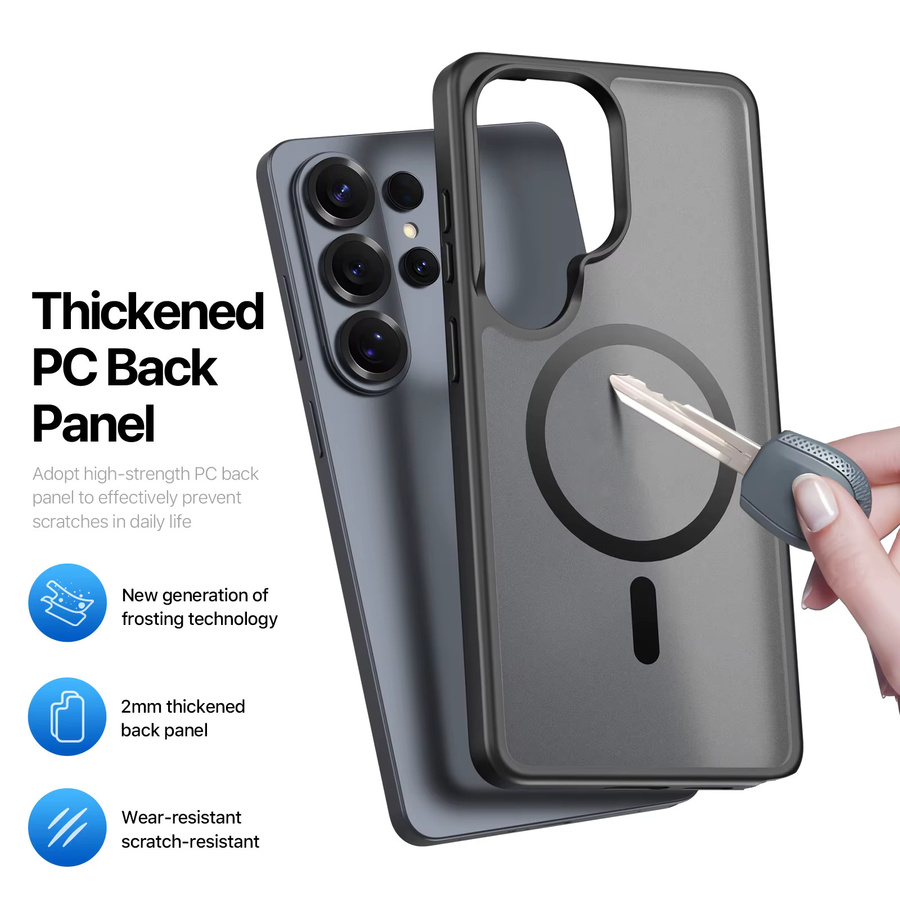 DUX DUCIS Magnetische Anti-Drop Schutzhülle für Samsung Galaxy S26 Ultra und S26 Plus mit matter Rückseite in Mehrfarbig/Grau - Bild 4