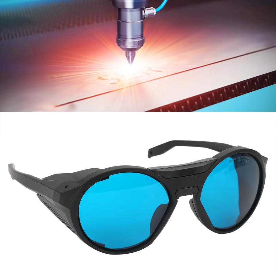 Laserschutzbrille Augenschutzausrüstung in Schwarz für die Wellenlängen 180-430 nm, 630-640 nm, 640-740 nm und 740-750 nm - Bild 2