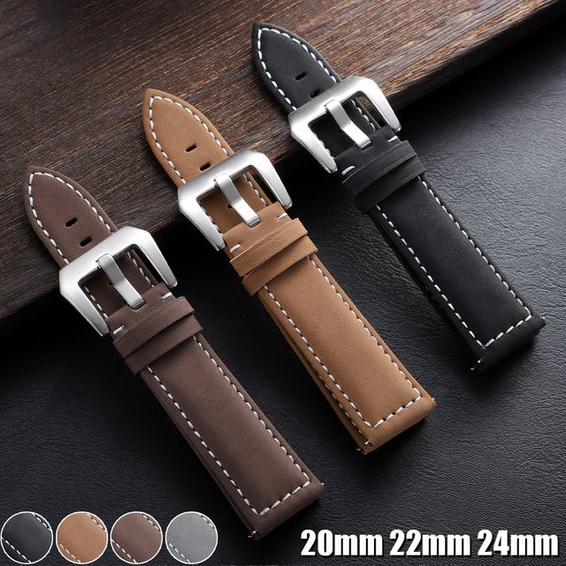 HQstrap Uhrenarmband Leder, braun, Schnellverschluss - Bild 1