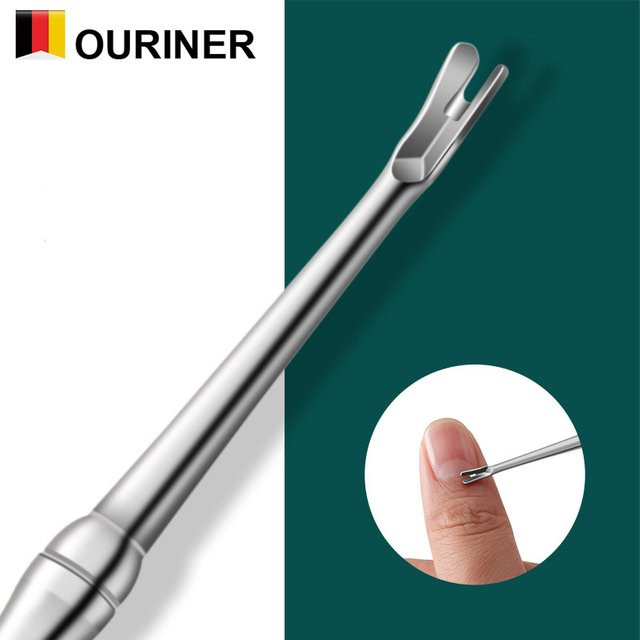 Ouriner Nagelhautentferner, Edelstahl, Silber, Unisex - Bild 1