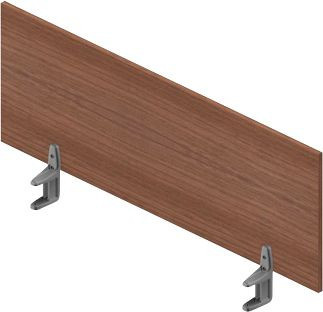 Tischtrennwand Arlon-Office für Schreibtische mit Breite: 120 cm, Farbe: Nuss Canaletto - Bild 1