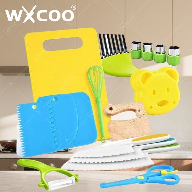 WXCOO Kinder Kochset, Küchenwerkzeuge, Bunt / Mehrfarbig - Bild 1