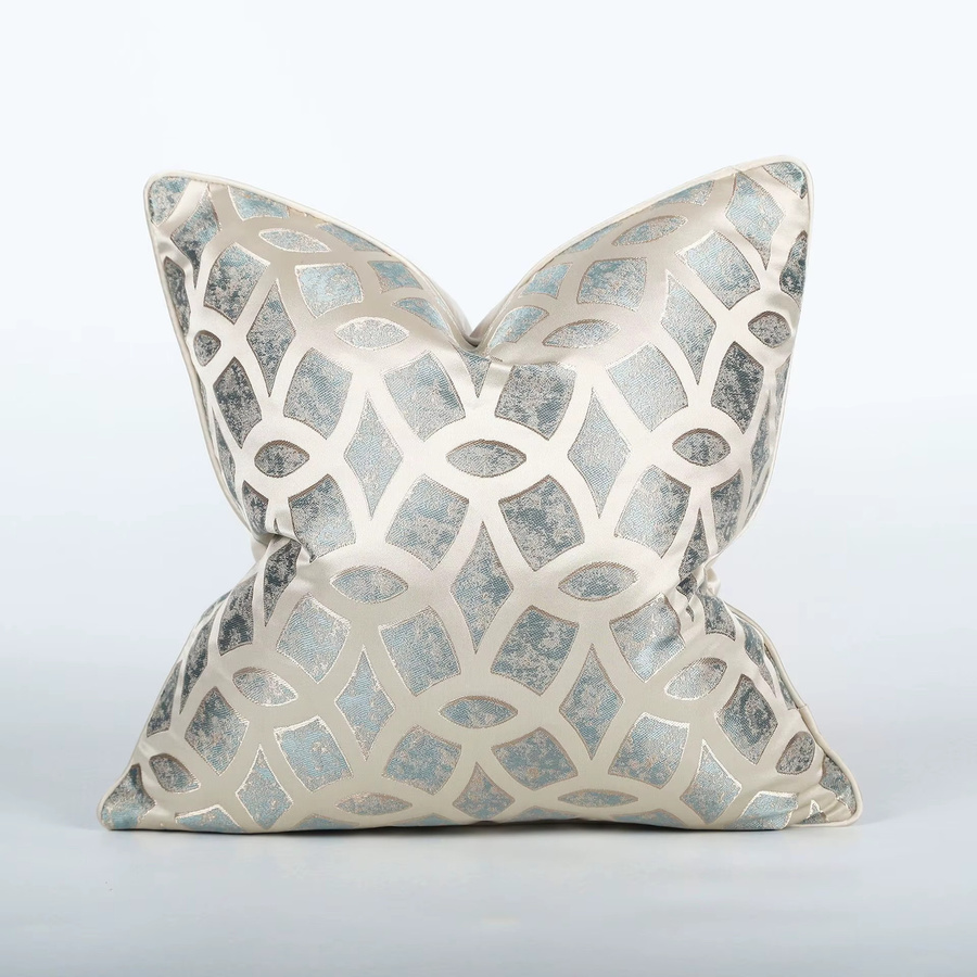 Anqianny Kissenbezug Blau Modern Quadratisch B/B/H: 45 x 45 x 45 cm - Bild 1