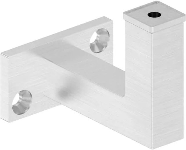 FeNau Handlaufhalter V2A Ronde aus Edelstahl in Silber, Durchmesser: 65 mm, Wandabstand: 75 mm, zum Anschweißen - Bild 1