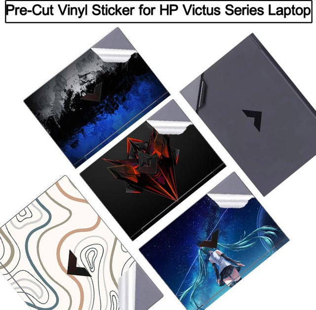 Anti-Kratzer DIY Vinyl Aufkleber als Schutzfolie für HP Victus Gaming Laptop 15,6 und 16,1 Zoll (Modelle 15-fa, 15-fb, 16-r, 16-s) - Bild 1