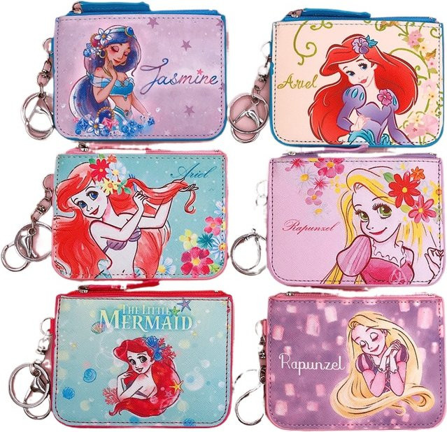 Disney Münzgeldbörse, Meerjungfrau, Kleine Prinzessin, Schneewittchen, Unisex - Bild 1