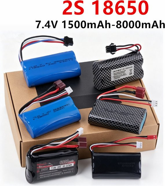 RC.BURST 2S Li-Ionen-Akku 7,4 V 3000 mAh in Blau für RC-Spielzeuge wie Wltoys 144001 12428 12423 SCY-16101PRO MN82 MN99S 580 1580 - Bild 1