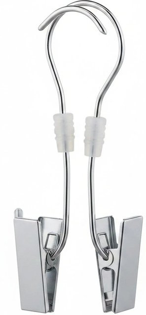 Relaxdays Stiefelklammern aus Eisen in Silber, 5er Set, rutschfest, B/T/H: 14 x 9,5 x 2,5 cm - Bild 1