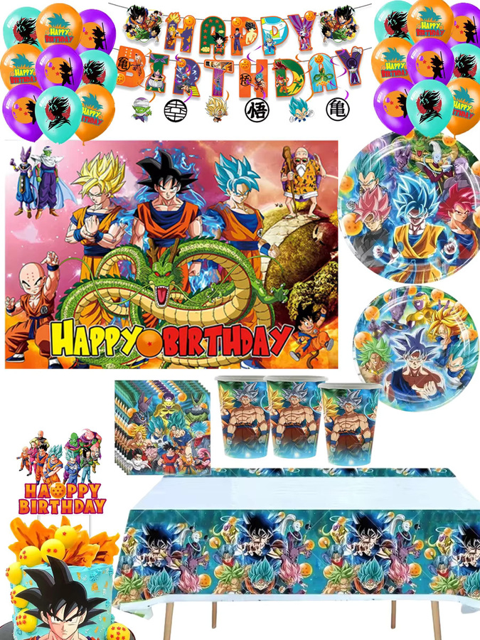 Bandai Dragon Ball Party-Dekorationen, Tischgeschirr, Pappbecher, Partyzubehör - Bild 3
