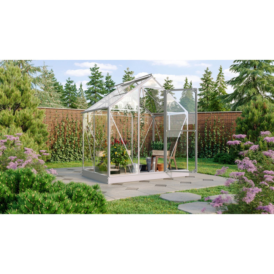 Vitavia Gewächshaus Triton 2500 mit Stahlfundament aus eloxiertem Aluminium und 3 mm ESG-Glas, 2,5 m² - Bild 3