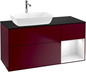 V&B Waschtischunterschrank Finion mit Wandbeleuchtung, Breite: 120 cm, Tiefe: 50,1 cm, Höhe: 50,1 cm, lackiert - Bild 1