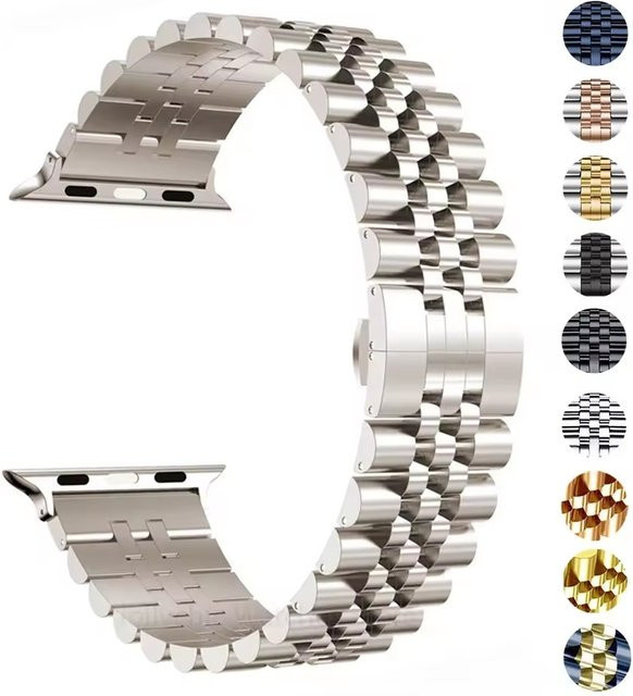 Uhrenarmband Edelstahl, Silber, Unisex - Bild 1