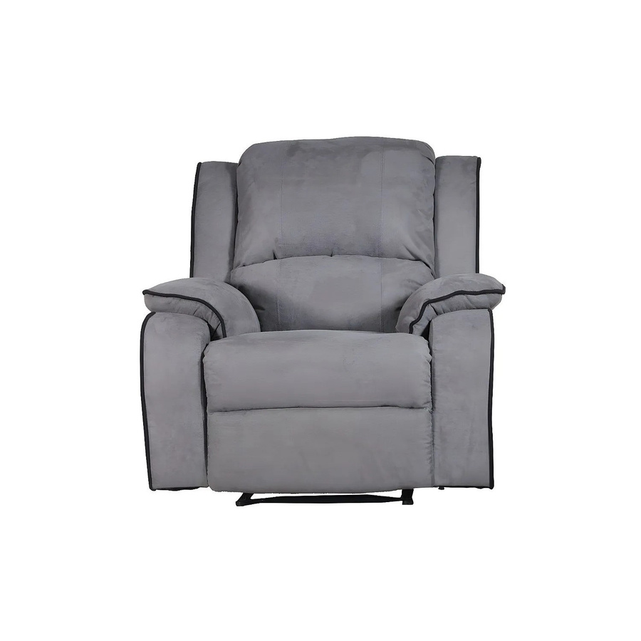 Relaxsessel Hernani von Vente-unique in Grau aus Microfaser mit einer Breite von 100 cm - Bild 2