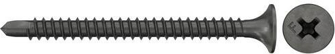 Fischer Schnellbauschraube 55mm Kreuzschlitz Phillips aus Stahl, schwarz, 500 Stück - Bild 1
