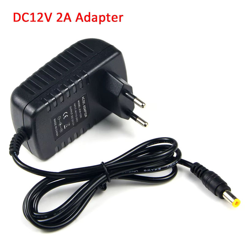 Schwarzes DC 12V Netzteil mit Barrel-Plug für LED-Lichtleisten, CCTV-Kameras und DVR-Geräte - Bild 4