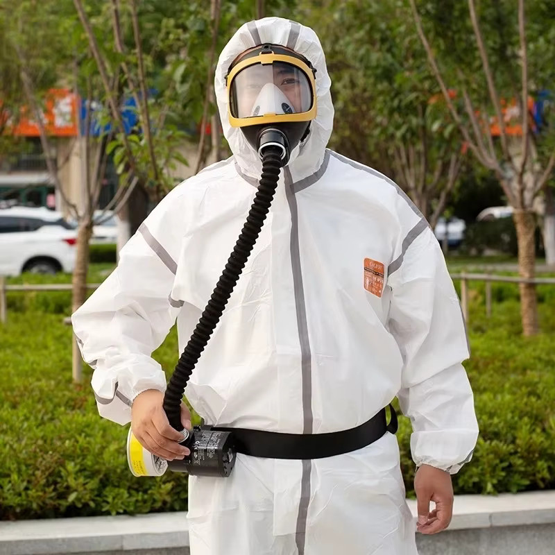 AnruiGe PROTECT Elektrische Gasmaske mit konstantem Luftdurchfluss, gefüttertes Vollgesichts-Atemsystem zum Atemschutz am Arbeitsplatz - Bild 5