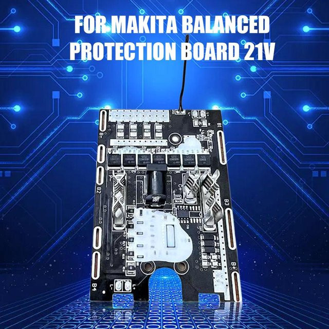Makita Ersatz-PCB Platine für 21 V Akku-Winkelschleifer und elektrische Schraubenschlüssel in Schwarz - Bild 1
