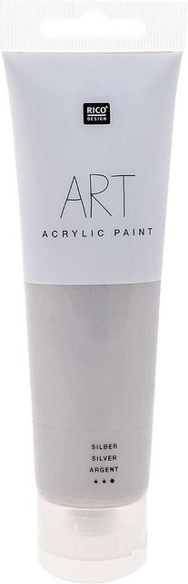 Rico Design ART Künstler Acrylfarbe Silber, 100 ml - Bild 1
