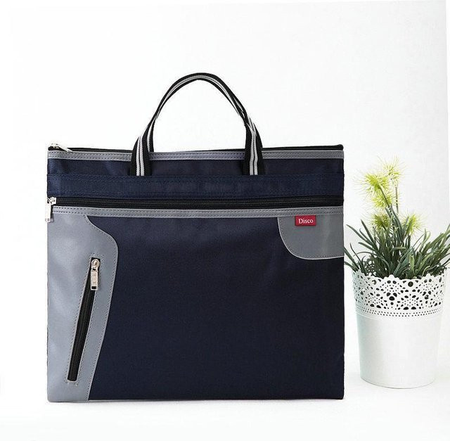 For Future Dokumenten-Reisetasche für Professionals, mehrschichtige A4-Aktentasche mit Reißverschluss, Schwarz - Bild 1