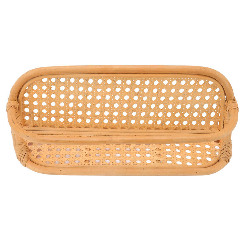 Handgefertigtes Rattan-Wandregal von TOMTOP JMS in Beige für Badezimmer, Wohnzimmer, Schlafzimmer oder Küche - Bild 2