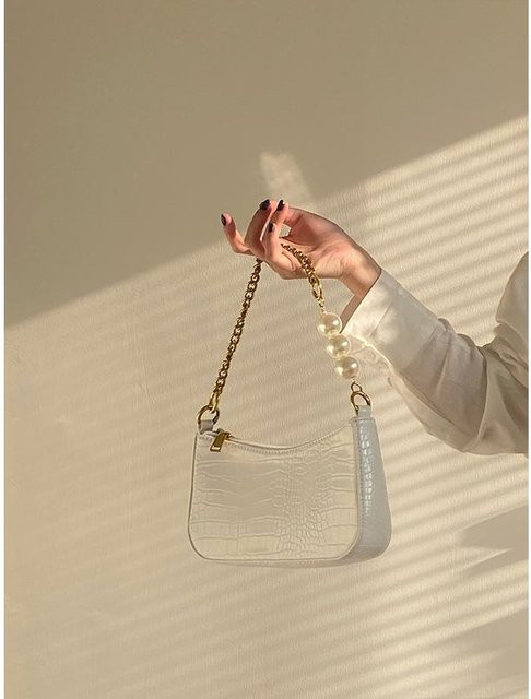 Perlenkette, beige, Damen - Bild 1