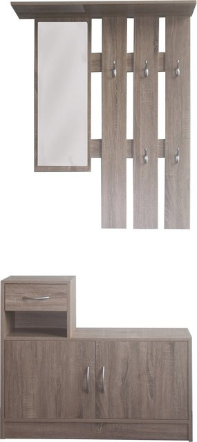 HTI-Living Garderobenpaneel mit Schuhschrank Thekla Sonoma - Bild 1