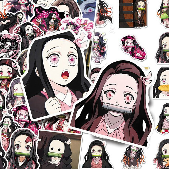 Bandai Dämon Slayer Kamado Nezuko Aufkleber, Bunt / Mehrfarbig - Bild 1