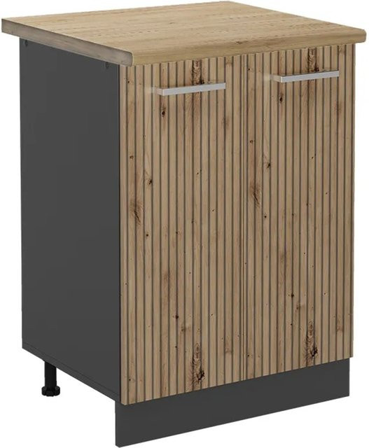 Vicco Küchenunterschrank R-Line Artisan-Eiche/Anthrazit B: 60 cm - Bild 1