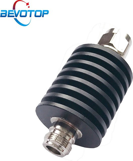 BEVOTOP N-Typ Dämpfungsglied DC-3 GHz/4 GHz 25 W RF-Koaxial-Stromanschluss 50 Ohm N-Stecker auf Buchse in Schwarz - Bild 1