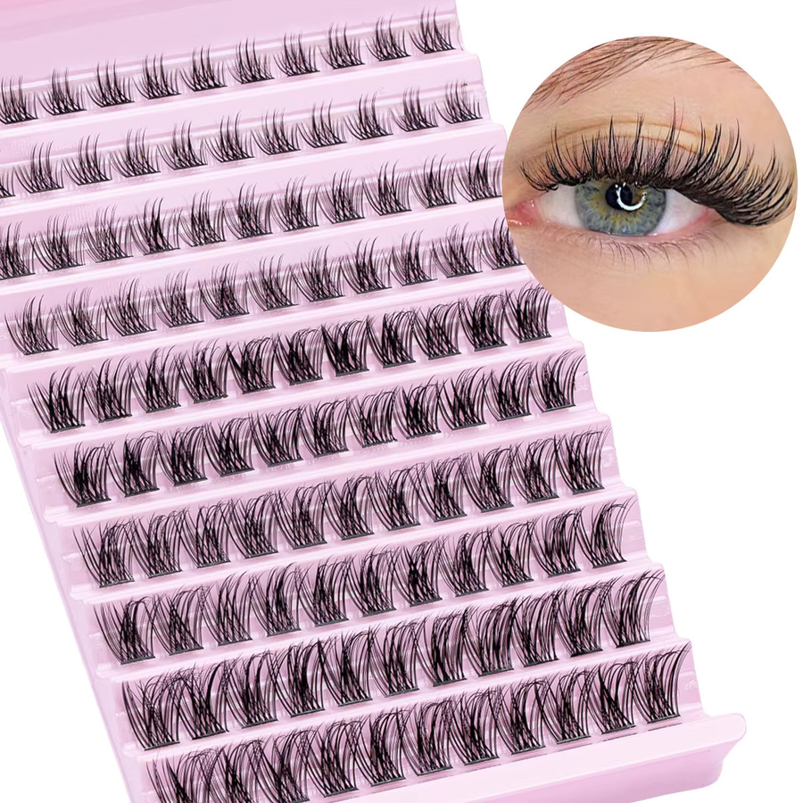 SEXYSHEEP Wimperncluster, 8–16 mm, 3D, Natürlich, Unisex - Bild 5