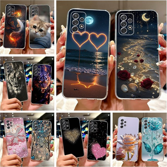 Luxus Handyhülle Rlisize für Samsung Galaxy A52, A52s und A72 5G in Multicolor, weiche und dünne Schutzhülle mit Design-Lackierung - Bild 1