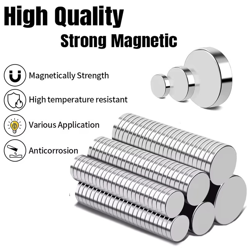 Mognot Magnetische Runde Scheiben-Kühlschrankmagnete für Basteln, Büro und Küche - Bild 4