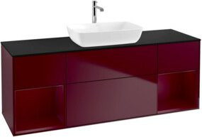 V&B Waschtischunterschrank Finion mit Wandbeleuchtung, Breite: 160 cm, Höhe: 50,1 cm, Tiefe: 50,1 cm - Bild 1