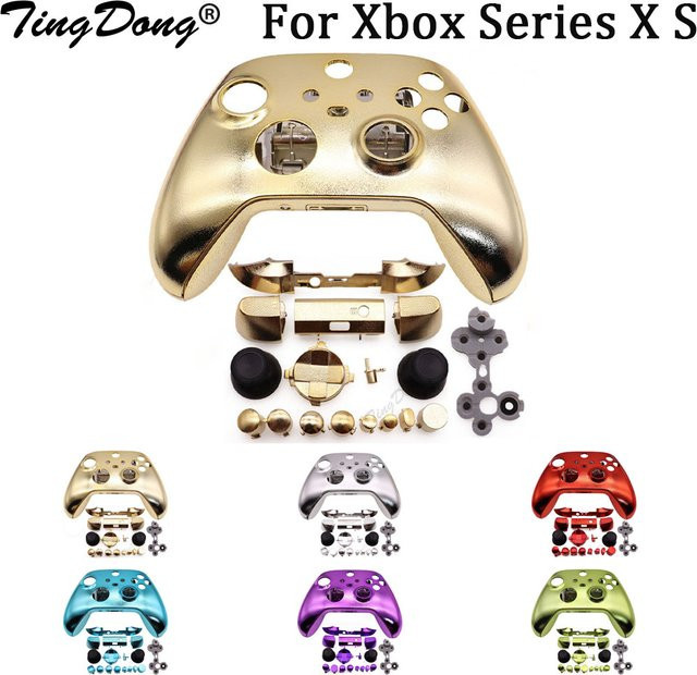 TingDong Controller-Schutzhülle Set für Xbox Series X S inklusive Gehäuse, Tasten und leitfähigem Gummi - Bild 1