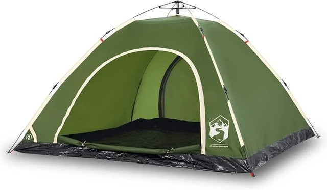 Furnicato Campingzelt Kuppelzelt Grün, B/T/H: 300 x 300 x 185 cm - Bild 1