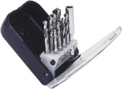 Exact 50905 HSS Metall-Spiralbohrer-Set 9-teilig in Silber, DIN 3126 1/4 (6,3 mm) - Bild 1